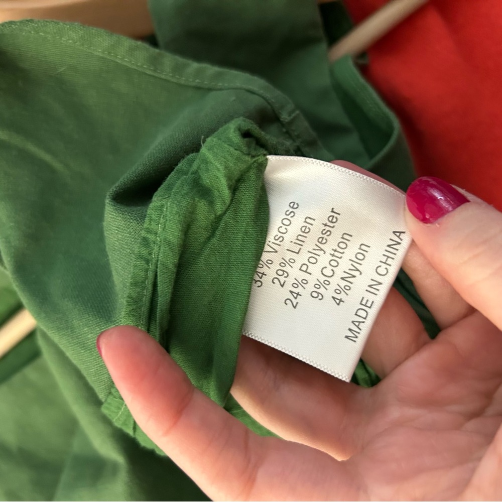 Kourt Willow Linen Blend Square Neck Tank - Picture 5 of 7